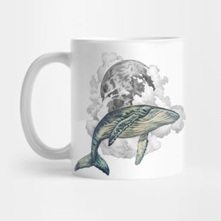 Moon whale Mug